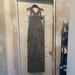 No Boundaries Olive Overalls